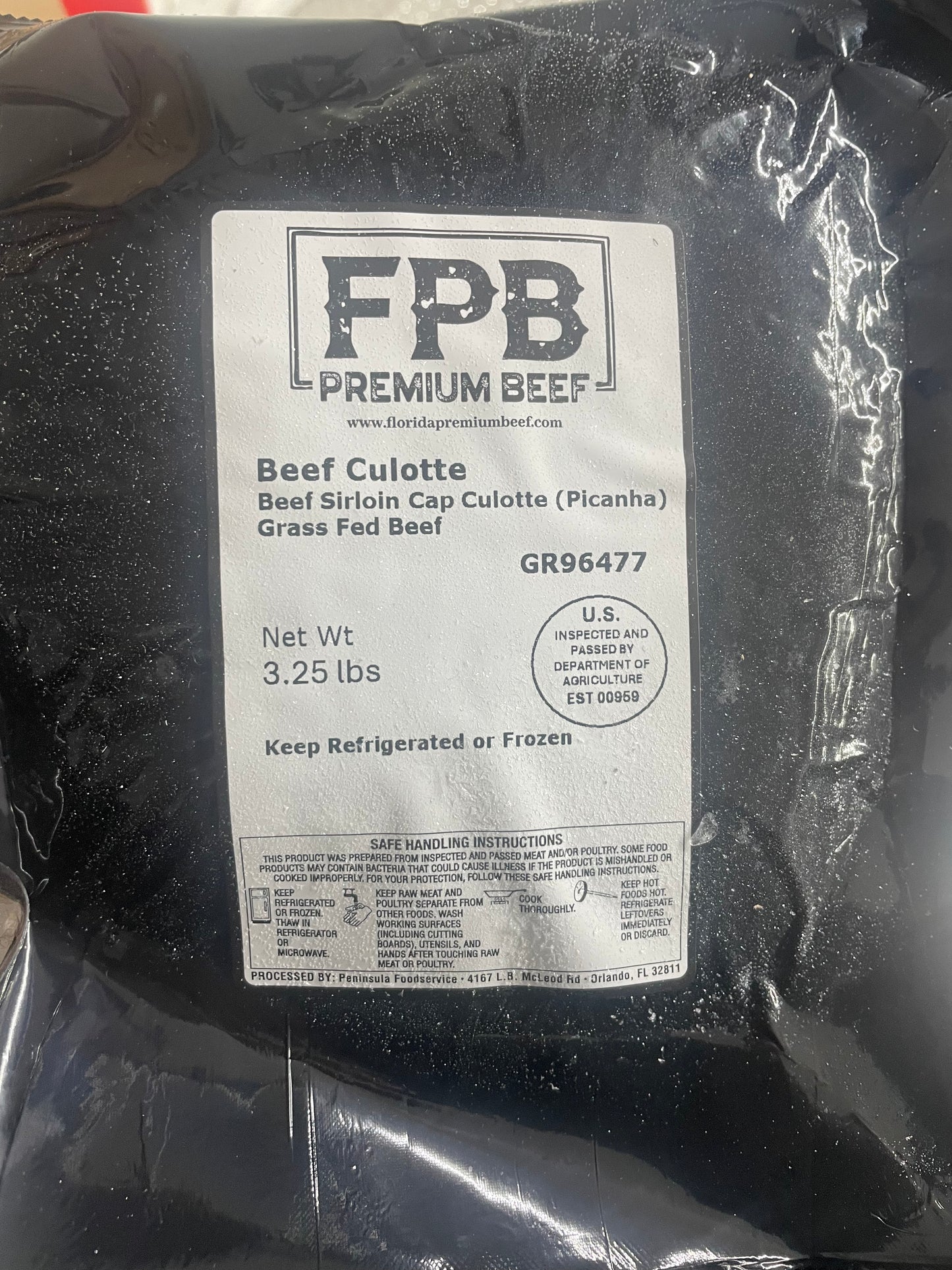 Grassfed Beef Picanha Roast - Whole