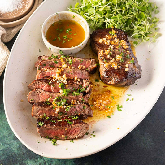 Grilled Sirloin Flap Steak with Garlic Butter (Juicy & Flavorful)