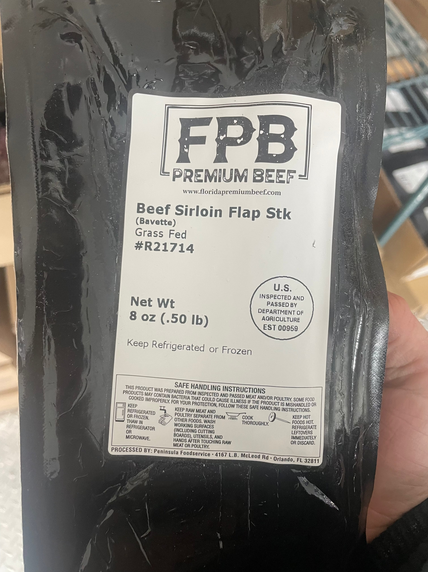 Grassfed Beef Bavatte (Sirloin Flap Steak)