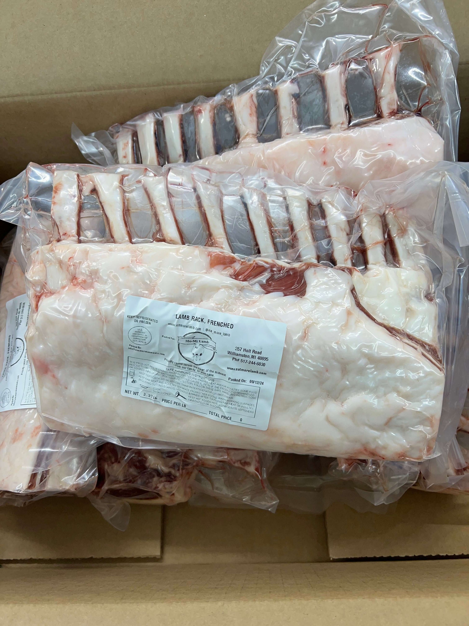 Cow Meat Rack Grassfed Lamb Frenched Rack – Florida Premium Beef
