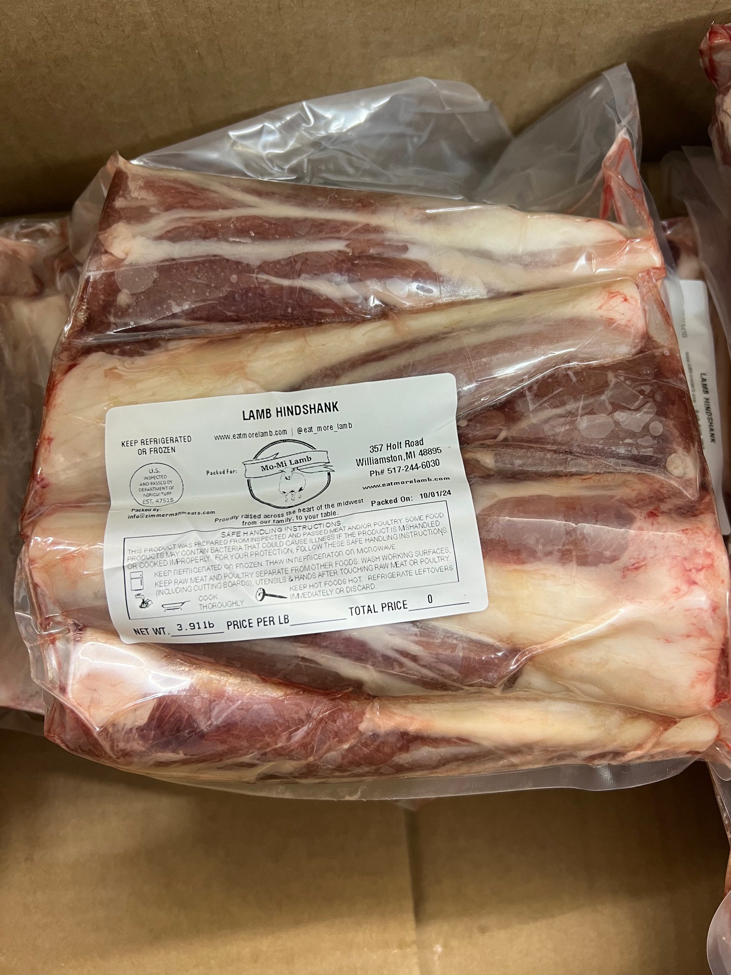 Grassfed Lamb Hind Shank