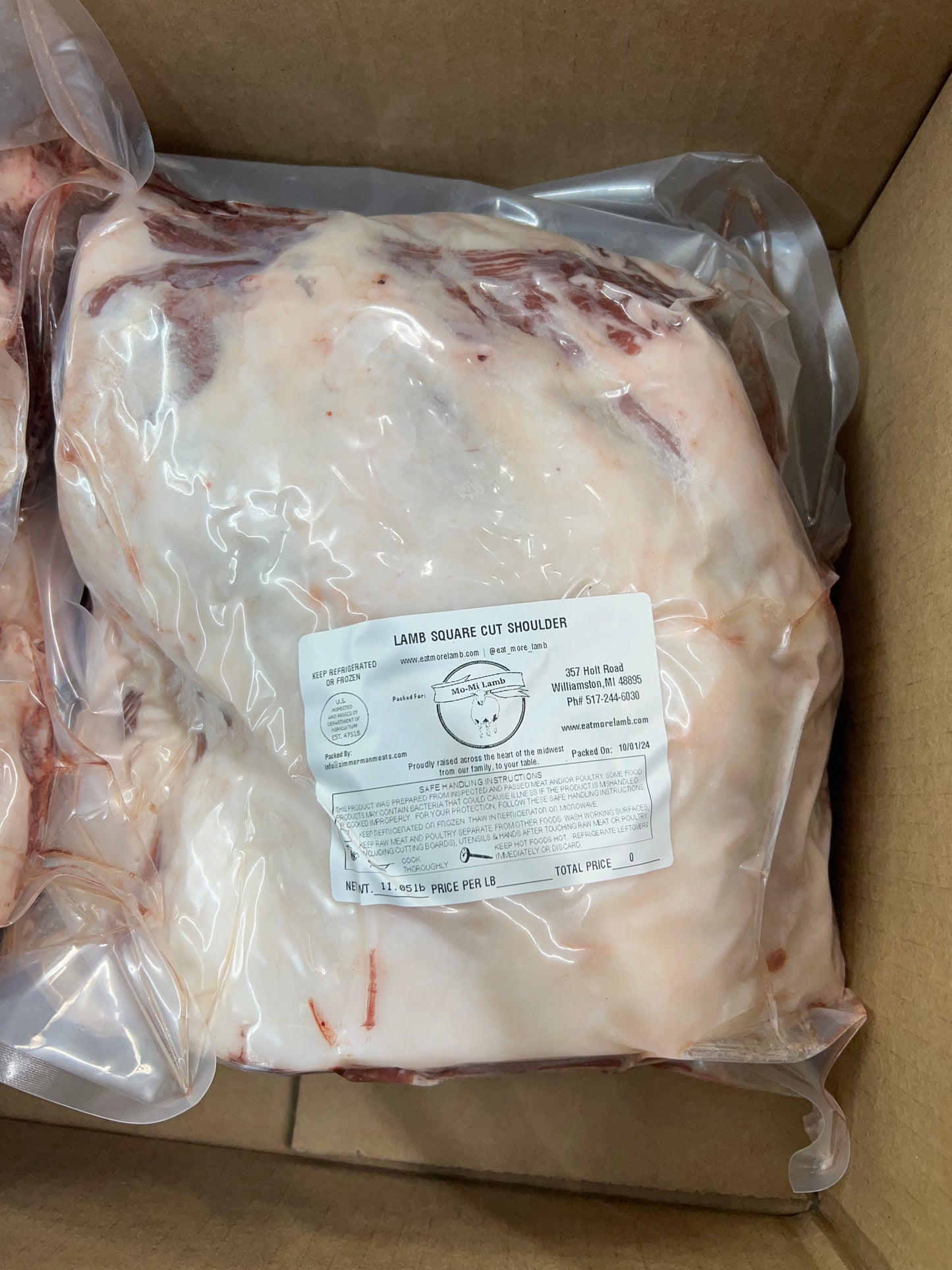 Grassfed Lamb Square Cut Shoulder