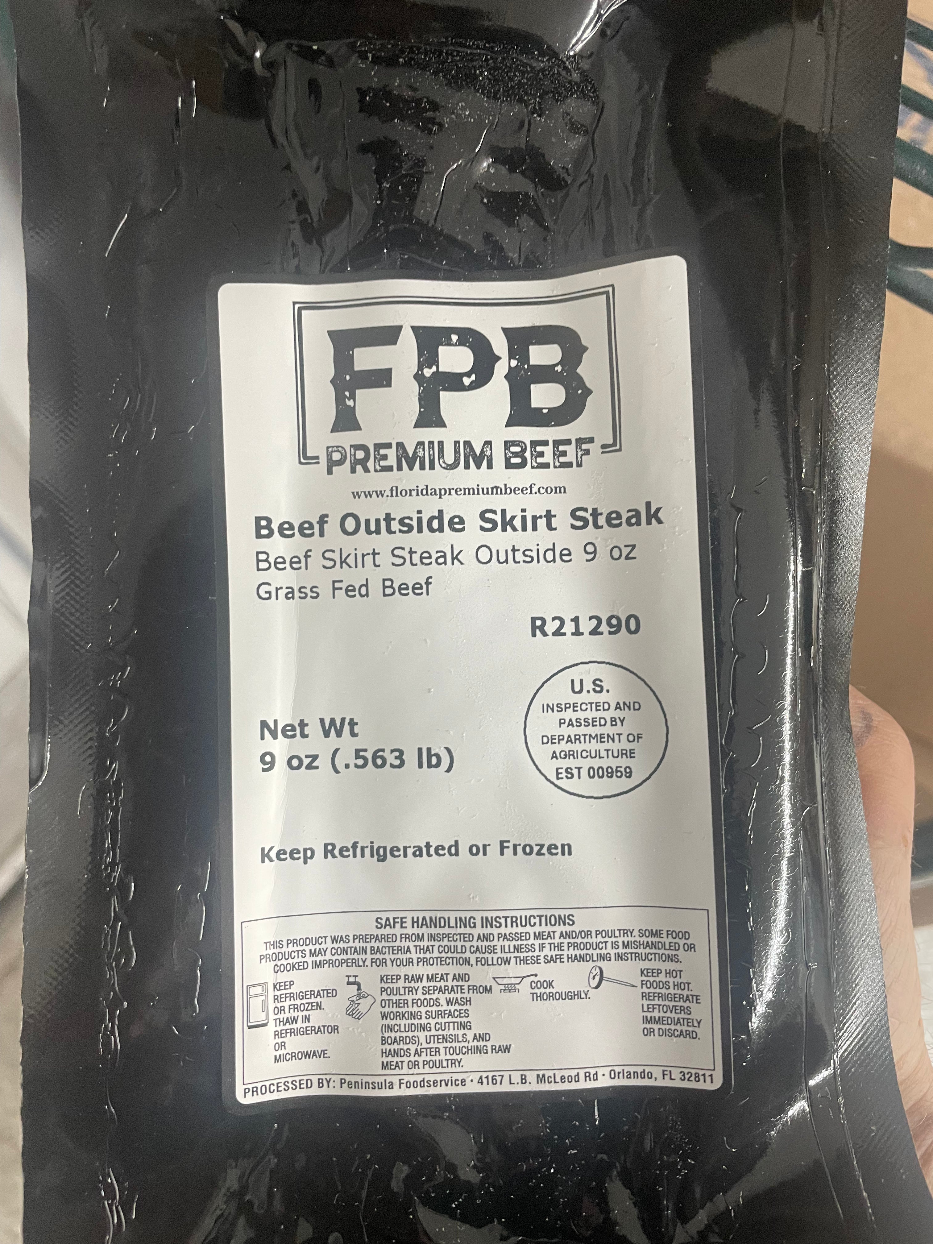 Grassfed Beef Outside Skirt Steak