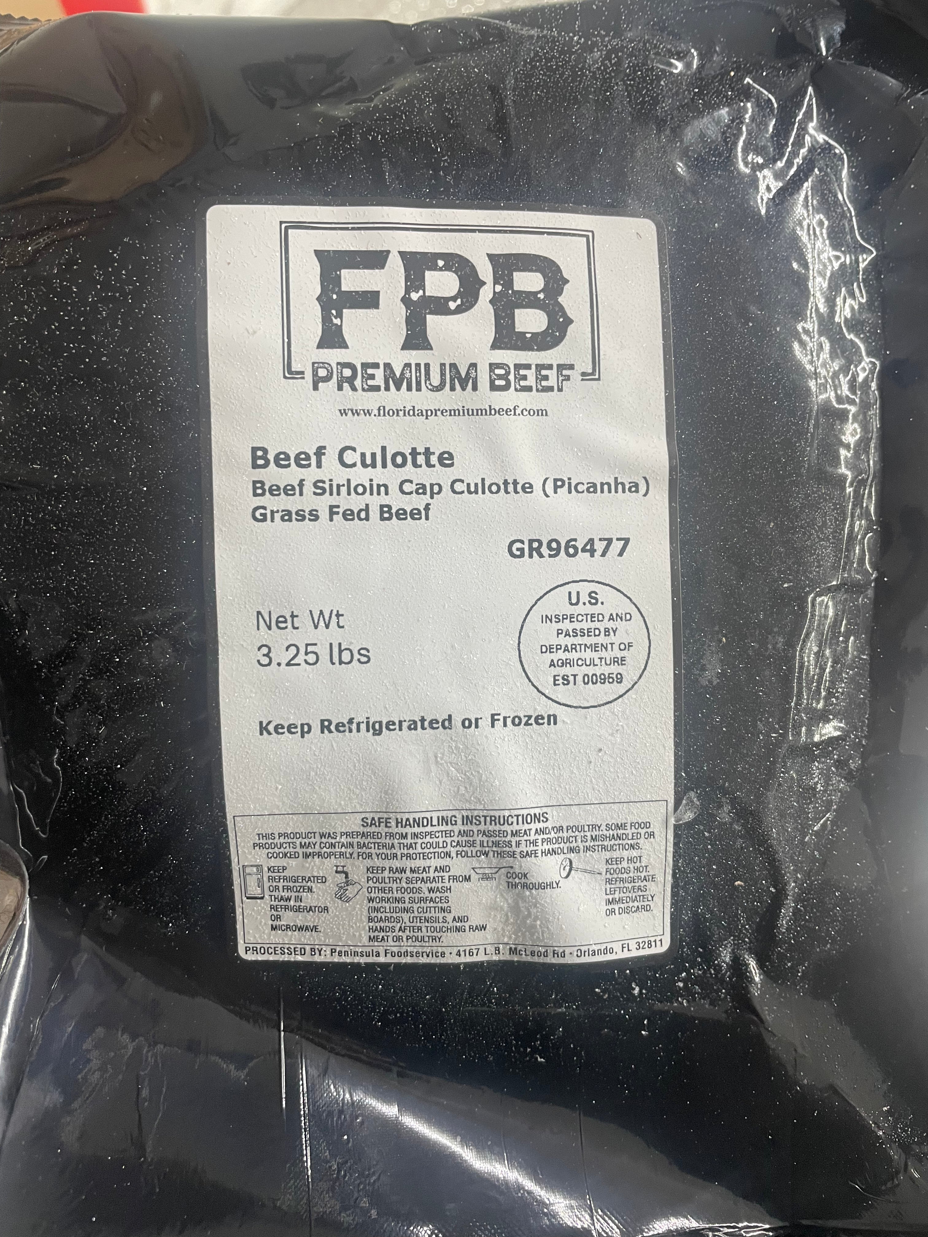 Grassfed Beef Picanha Roast - Whole