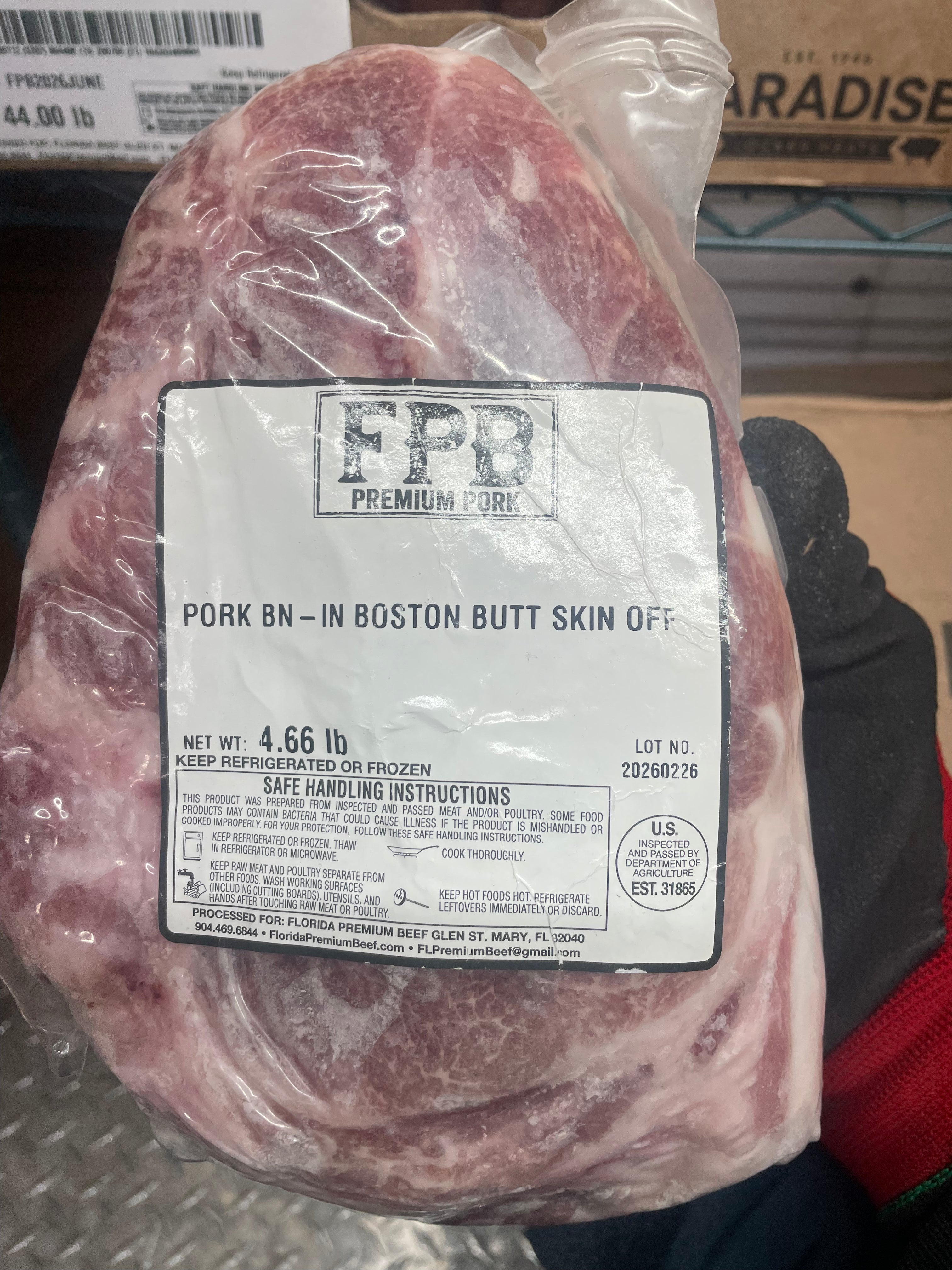 Pastured Pork Boston Butt (Bone In)