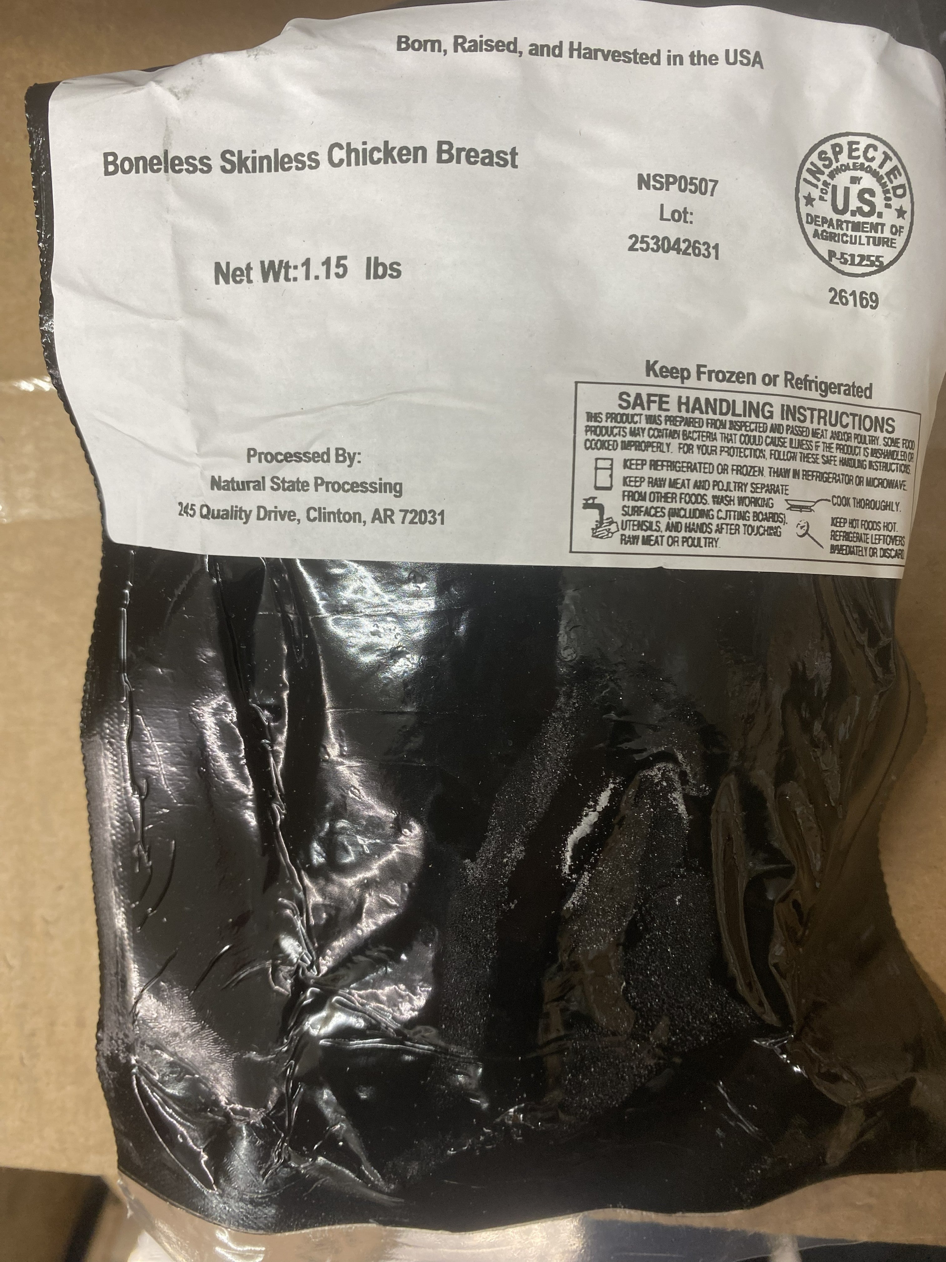 Pastured NON GMO Boneless Skinless Chicken Breasts
