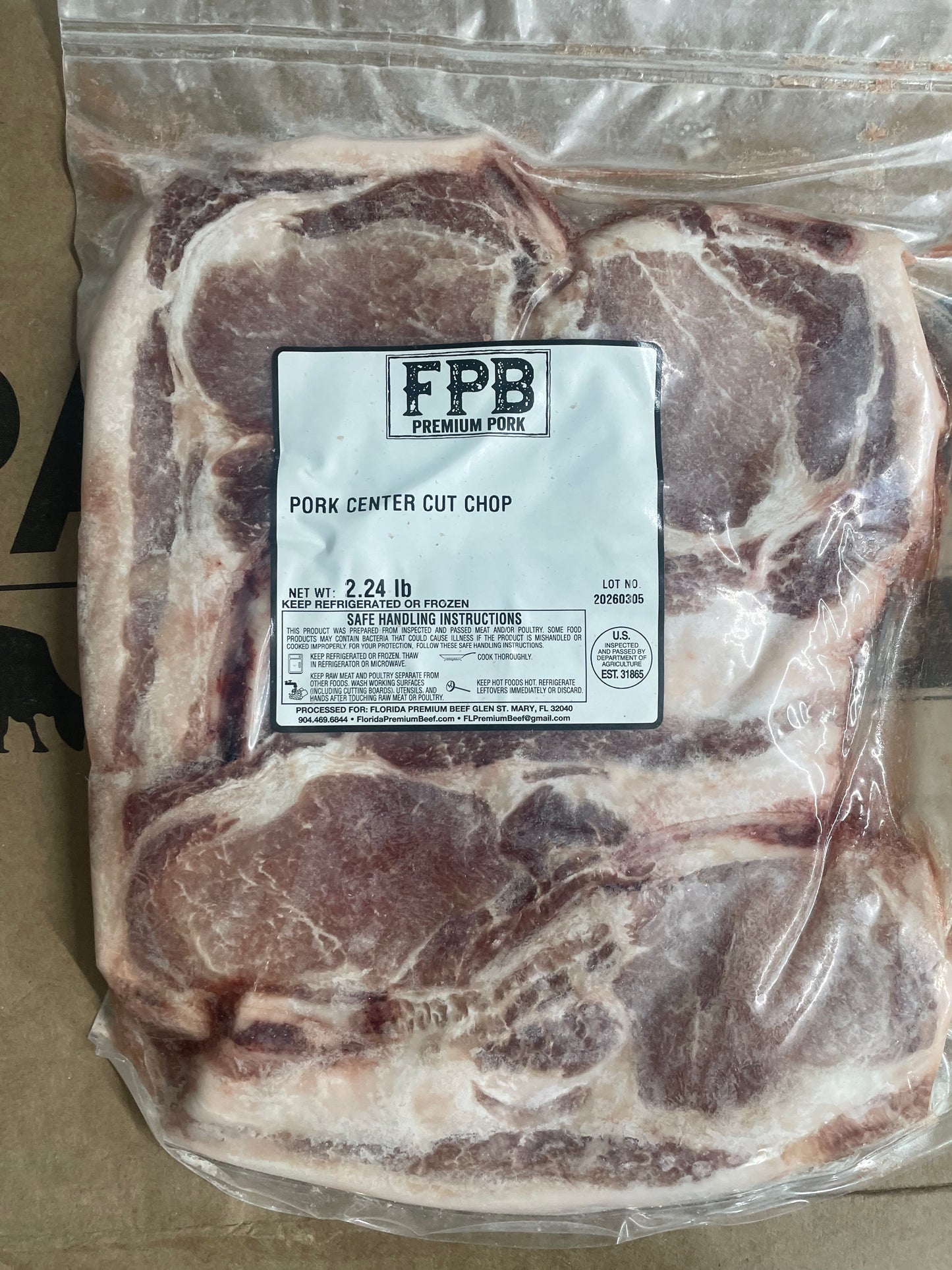 Pastured Pork Center Cut Bone-In Chop
