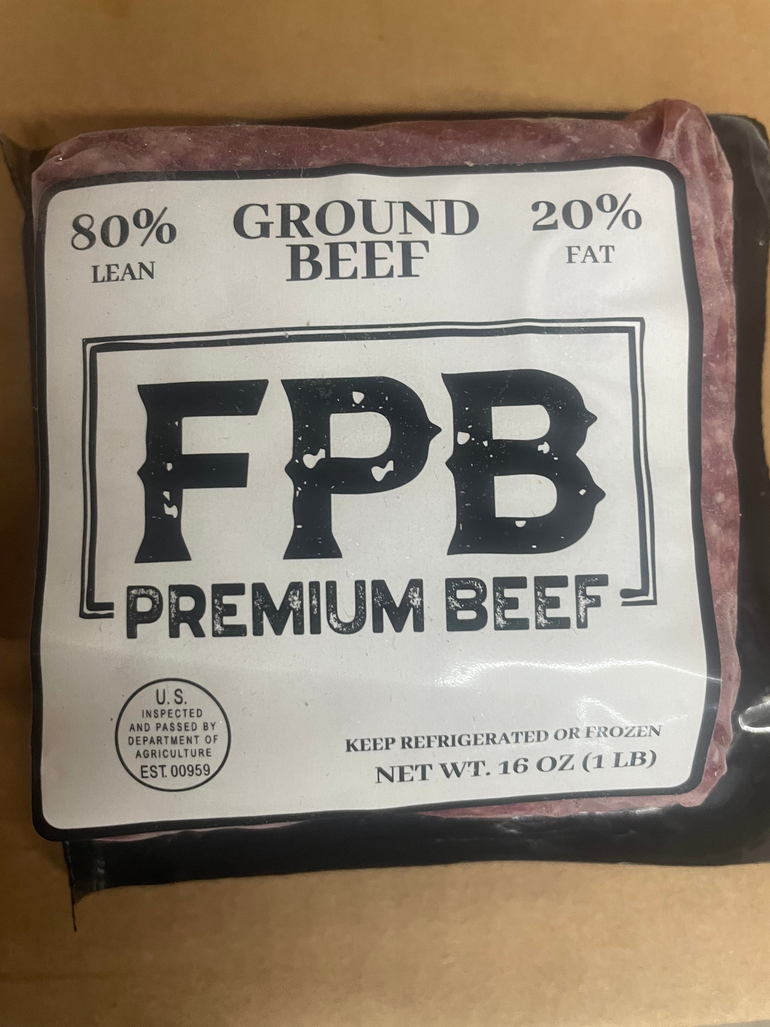 Grass Fed Ground Beef - 80% Lean / 20% Fat