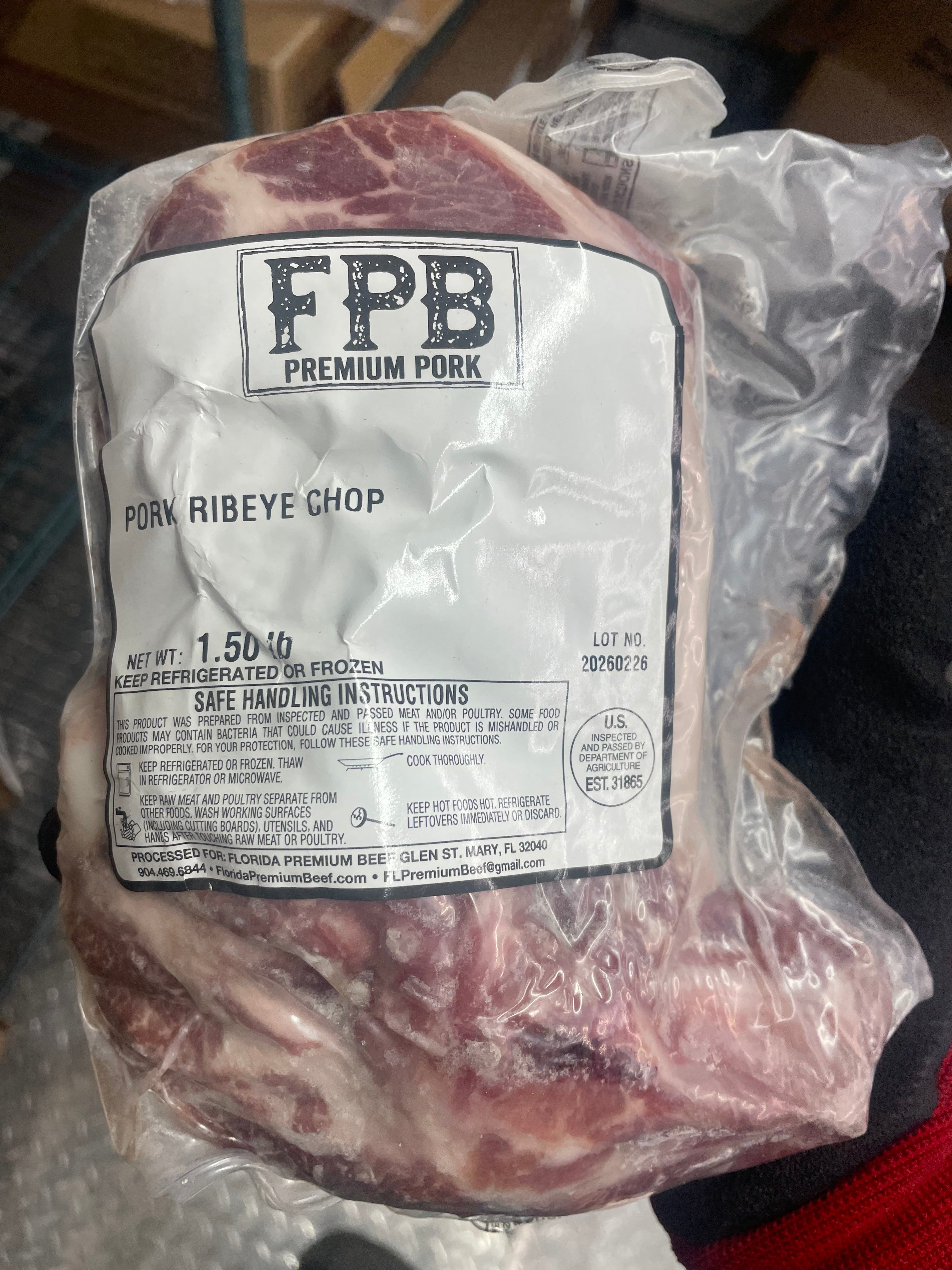 Pastured Pork Ribeye Chop