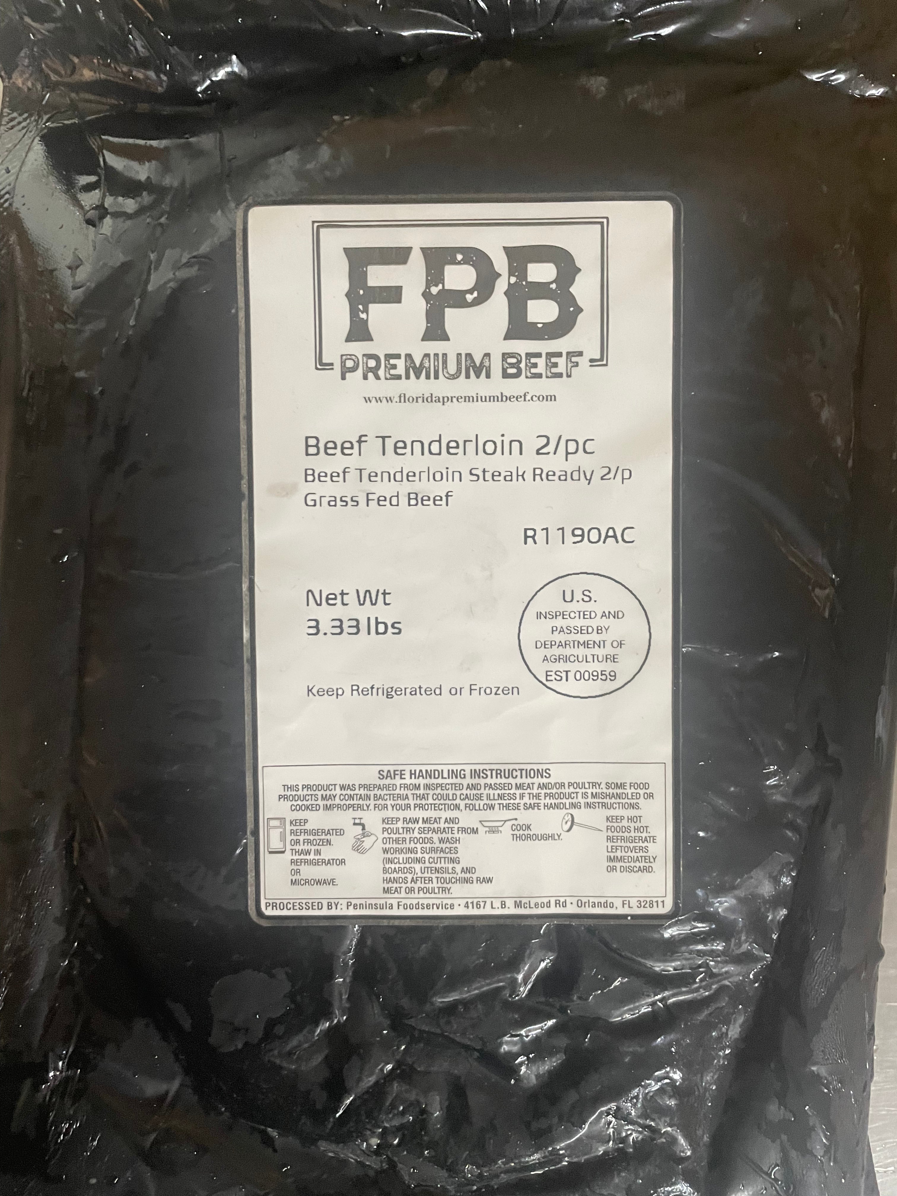 Grassfed Beef Whole Tenderloin